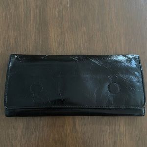 Black Leather HOBO wallet